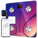 RENPHO Smart Scale for Body Weight, FSA&HSA Eligible, Digital Bathroom Scale BMI Weighing Bluetooth Body Fat Scale, Body Composition Monitor Health Analyzer with Smartphone App (11"/280mm, Red Gradient)