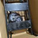 Homestead 220 Lbs Rolling Saddle Rack Cart with Basket – Heavy Duty Saddle Stand for Western Horse Gear, Organizers and Storage for Tack Room, Bridle, Horse Lovers, Cowboy - 3 Tier Saddle Rack Carts