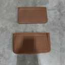 Lckaey Purse Organizer for messenger bag inserts Pochette métis lined zipper storage 2084 coffee, 8.26*1.96*5.3in