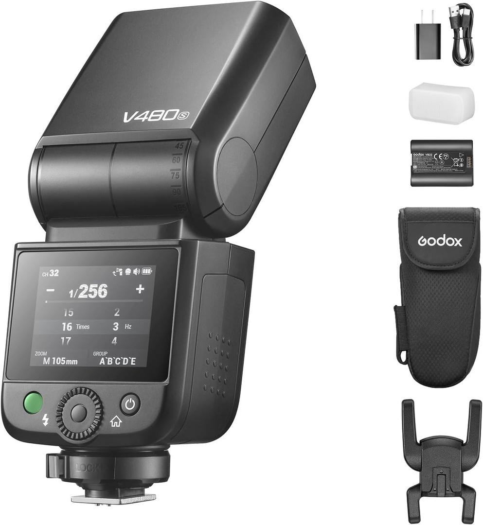 GODOX V480 C/N/S/F/O TTL Li-ion Camera Flash (V480S)