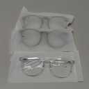 IBOANN Chic & Comfy Blue Light Glasses for Women - 3-Pack Round Frames, Screen-Ready Style with UV Protection Coating (A3 Light Black & Acorn Tortoise & Transparent)