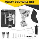 Angle Grinder Stand Grinder Holder | 45 Degree Clamp Angle Grinder Holder Bracket with Slide Handle Cast Iron Base for 100-125mm Angle Grinder