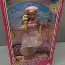Barbie The Movie Doll, Margot Robbie as, Collectible Wearing Pink Blouse & Skirt Tutu Outfit, with Styled Hair & Matching Jewelry