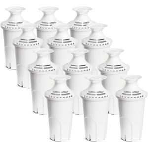 Water Filter Replacement Compatible with Brita Water Pitchers and Dispensers, by DESENRUIS for Classic 35557, OB03, Mavea 107007, Reduce Chlorine and Bad Taste, BPA free, Pack of 12