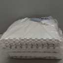 lmjclzyee 12 pcs Shaggy Soft EVA Foam Interlocking Carpet Fluffy Rugs Protective Floor Tiles Sport Play mats for Home Parlor, Bedroom, Children Kids Room (Pink)