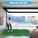 Golf Putting Green/Mat-Golf Training Mat- Professional Golf Practice Mat- Green Long Challenging Putter for Indoor/Outdoor 5x10ft mat