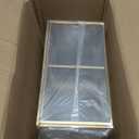 REDHUGO Glass Tea Bag Organizer with 8 Compartments, Handmade Large Tea Bag Storage Box for Counter Kitchen, Tea Bag Holder,Tea Storage Containers with Lid,Tea Accessories Gifts for Tea Drinkers,Gold