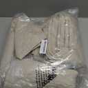 HORIMOTE HOME Quilt Set Twin Size Beige Bedspread, Modern Style Quilted Clouds Pattern Soft Coverlet Set Lightweight Microfiber Quilted Bedspread for All Season, Includes 1 Quilt and 1 Pillow Sham (Twin(68" x 86"))