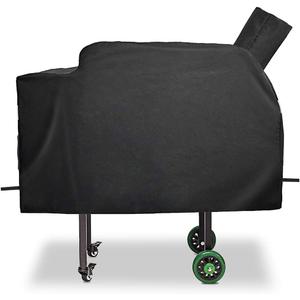 QuliMetal DB Grill Cover for Green Mountain Grill Daniel Boone Choice and Prime Standard Grills, Anti-UV & Waterproof, Heavy Duty Patio BBQ Grill Cover, 53.5 x 19.7 x 25 Inches (Black)