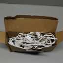 Feekoon 6 Packs 6ft Village Light Cord with 1W C7 LED Bulb, Salt Lamp Cord with ON/Off Switch and 2 Spare Fuses, Blow Mold Light Ideal for Christmas Village House Craft Decorations