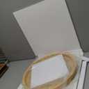 Round Ottoman Tray for Coffee Table Living Room Wood Serving Tray Large Wooden 20 Inches Rustic Torched