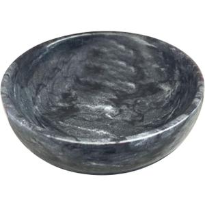 Natural Marble Decorative Bowls for Home Decor, 4.72 inch Hand-Carved Decorative Bowl Key Bowl, Ritual Use, Incense Burner
