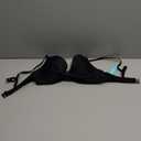 Aqua Eve Women Underwire Bikini Top Only - 2025 Push Up Swim Top Padded Bra Swimsuit (Medium, Black)