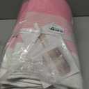 Blanket Basket,Rectangle Woven Baskets for Storage,100L Laundry Basket for Decorative Nursery Blanket,Toys,Dirty Clothes and Magazine in Shelves,Baby Room,and Living Room (Pink)