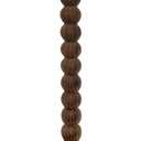 Round Side Table, Small Drink Table for Small Spaces, Modern Accent Nightstand with Solid Wood Leg for Living Room, Bedroom, Corners, and Office (Rustic Brown) (11.8"D x 11.8"W x 21.6"H)