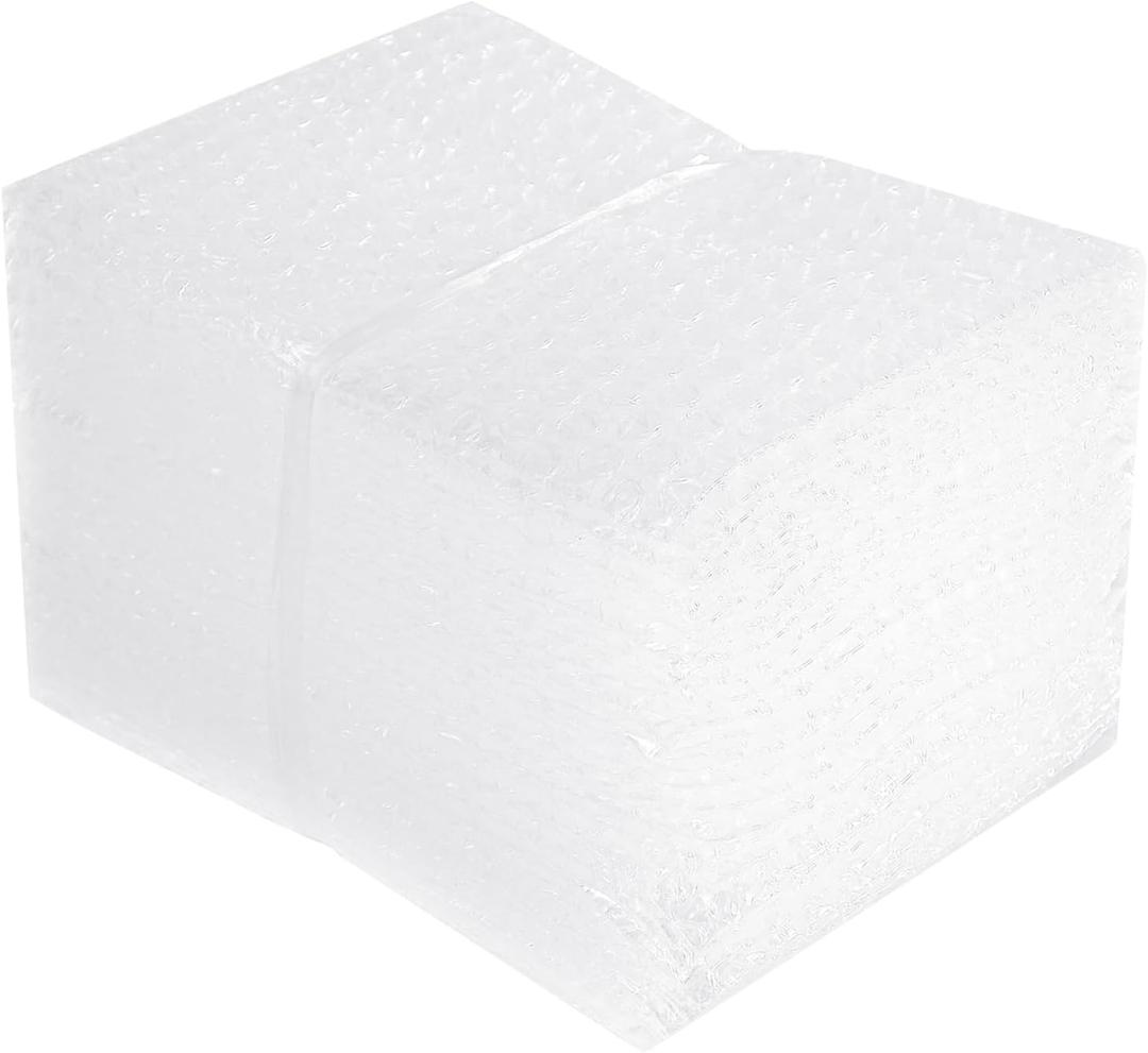 Bubble Pouches Wrap, Clear Not Self-Seal Bubble Out Bags with Double Walled Cushioning, Ideal for Packing, Shipping, Storage, Moving (50PCS-6x8Inches)