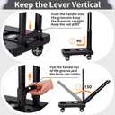 Folding Hand Truck Lightweight Hand Truck Dolly Foldable,Luggage cart with 4 Rotate Wheels, Utility Cart with Adjustable Handle,Collapsible Dolly for Moving