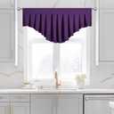 Blackout Valances for Windows Energy Efficient Rod Pocket Curtain Valance for Living Room Kitchen and Bedroom Lavender Purple (39 x 20 Inch, 1 Panel)
