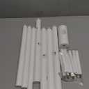 Coat Rack, Freestanding Coat Rack with 8 Hooks and 3 Adjustable Size Tree Coat Racks for Bedroom, Hallway, Entrance, Office, for Hats, Coats, Scarves, Handbags (1 PC, White)