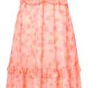 GRACE KARIN Women’s Summer Boho Floral Tiered Dress Strap A Line Swing Flowy Midi Dress Ruffle Beach Wedding Guest Dress, Large