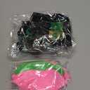 Leitee 10 Pcs Inflatable Witch Hat Ring Toss Game Set Carnival Pink and Green Inflatable Ring Toss for Witch Themed Birthday Party Decoration Indoors Outdoors