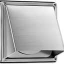 FRESH SPEED 6-Inch External Extractor Wall Vent Cushioned Non Return Flap