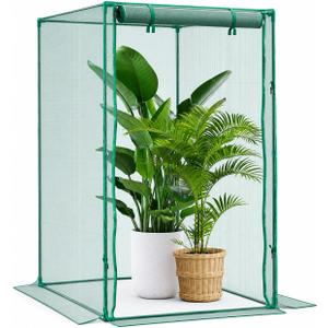 4 x 4 x 6 Ft Crop Cage for Garden Plants – Plant Protection Tent with Zippered Door, Raised Bed Cover & Sturdy Frame – Wind-Resistant Garden Bed Cover for Outdoor Vegetables & Flowers