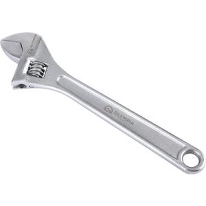Olympia Tools 15" Adjustable Wrench, Heavy Duty Drop Forged Steel, Chrome Plated, Precision Machined Jaws, Rust Resistant
