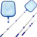 Swimline Leaf Skimmer with 48" Adjustable Aluminum Telescopic Pole