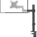 Bracwiser Monitor Mount Single Fully Adjustable Arm Fits One Screen 13-32 inch 22lbs for Monitor Computer Screen 13 15 17 19 20 22 23 24 26 27 30 32 inch VESA 75 100 (MD7421) (40cm ple)