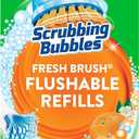 Scrubbing Bubbles Flushable Toilet Bowl Wand Cleaner Refills, Fresh Brush Cleaner Toilet Refill Pads, Removes Limescale & Odors, Citrus Scent, 20 Count (Pack of 1)