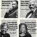 Yarcooly Juneteenth Decorations Juneteenth Poster Pan African American Black History Month Bulletin Board Decorations and Supplies for Party