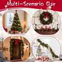 6 Pcs Velvet Christmas Balls Bulk Shatterproof Plastic Christmas Tree Decorations for Decorative Hanging Baubles (6, Brown, 3.94Inch)