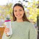 Replacement Lid for Owala Freesip, One Button Water Bottle Top Replacement Cap Compatible with Owala Cup 16oz 24oz 32oz 40oz, Leakproof Replacement Lids AccessoryBPA-Free (Light Gray)