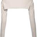 Bolero Shrugs for Women Long Sleeve Arm Sleeves Hijab Accessories, Size S