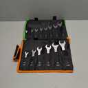 Combination Wrench Set,SAE & Metric,30-Piece, 1/4'' to 1'' & 8-22mm,CR-V Steel,with Rolling Pouch