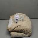 Richtry Electric Blanket Wearable with Foot Pockets & Sleeves, Electric Heated Snuggle Blanket, Flannel & Sherpa Heating Throw with 10 Heat Settings, 1-12 Hours Auto Shut-Off, 50"×70", Beige