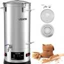 VEVOR Beer Brewing Equipment, 8 Gal/30L 304 Stainless Steel Home Beer Brewer,1500W All-in-One Home Brewing Kit with Tall strainer, Integrated Inner Barrel & Reinforced Handle