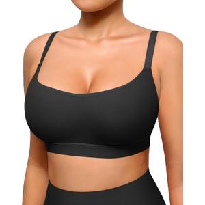 FeelinGirl Seamless Bras Wireless Bralettes for Women, No Wire Unlined Comfort Soft for Sleep, Everyday Bras (Large, Black)