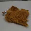 Furry Animal Cat Fox Tail Faux Fur Wolf Ear Headband Leather Neck Chocker Costume Set for Party Halloween Cosplay (Brown)