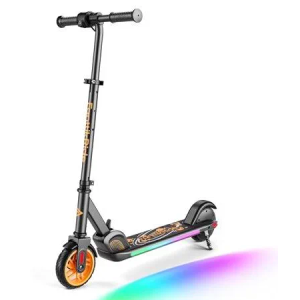 FanttikRide T9 Apex Electric Scooter for Kids, Big Kids E Scooter with Bluetooth Music Speaker, Colorful Lights, 7/10/12 MPH, 3 Adjustable Height, Foldable, Ride Time Up to 40 mins