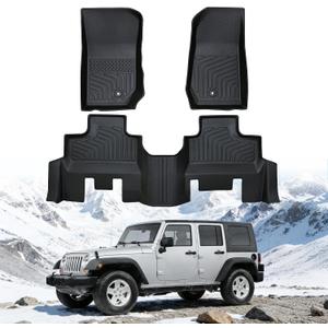 Floor Mats for Jeep Wrangler JK Unlimited 4 Door 2007-2013