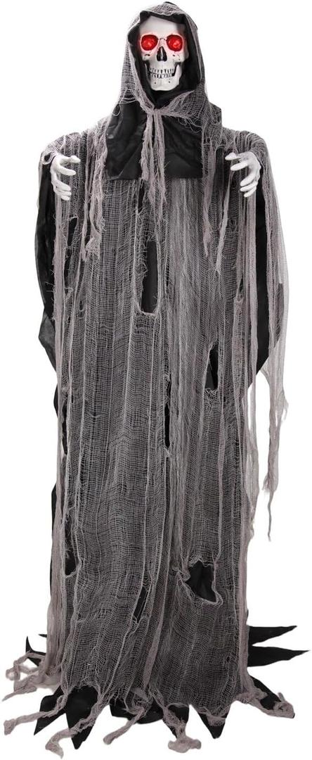 Haunted Hill Farm 7.1-Ft. Reaper Halloween Animatronic