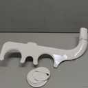 SAMODRA Ultra-Slim Hygienic Bidets Attachment for Existing Toilets - Adjustable Fresh Water Pressure Dual Nozzle (Frontal & Rear Wash) Easy to Install, Silver