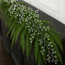 Yookeer 4 ft Crystal Garland Christmas Tree Ornaments Christmas Crystal Garland for Tree Decorations Indoor Wedding Party Decor Living Room Bedroom Fireplace Mantle Mantel