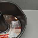 Kichvoe Angel Food Cake Pan Round Carbon Steel Hollow Cake Pan, Black, Thickened Non-Stick, 10-Inch