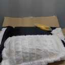 FUNNY FUZZY Dog Bed Orthopedic & Fluffy Dog Couch Bed, Corduroy Fleece Pet Beds Washable, Supportive Foam Pet Sofa Bed with Removable Zipper Cover - Snoozy Dream, White, XXL