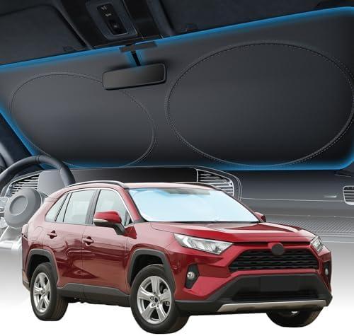 2025 Upgraded Zanch Car Front Windshield Sun Shade - Ultimate UV Protection & Heat Reductionlinnovative No-Light Leakage Technology Foldable DesignlPerfect Fit for Sedans Mini SUVs, Medium(64"X32")