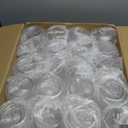 40 Pack Plastic Ribbed Glasses, 14Oz Origami Disposable Glasses Unbreakable Clear Plastic Cocktail Glasses Recyclable Shatterproof Reusable Cups (14oz 40pack)