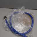 Darnassus PVC Garden Hose 1/2 Inch, 4 FT Flexible Water Hose Blue with Male and Female Plastic Fittings - No Leaking and Lightweight for Household Outdoors Lawns Patio